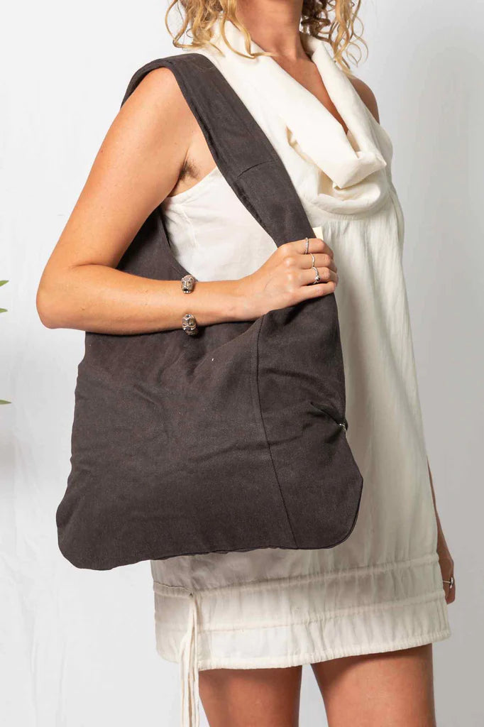 Feather Tote Bag Charcoal
