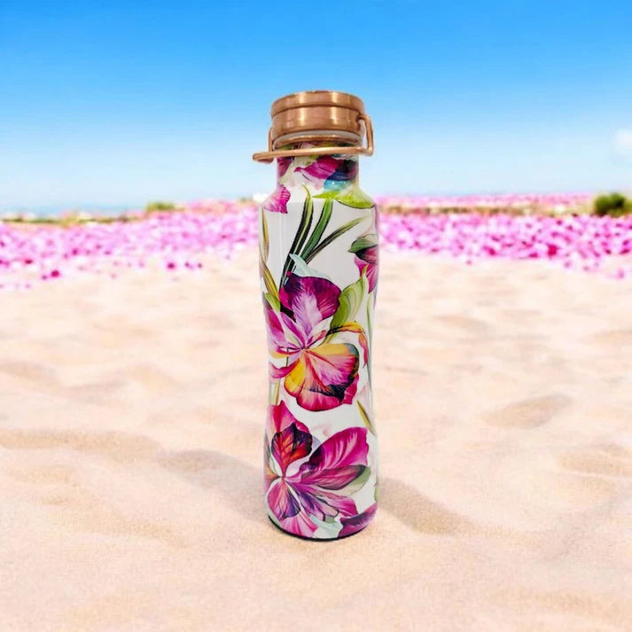 Pink Blossom 800ml - Premium Copper Bottle