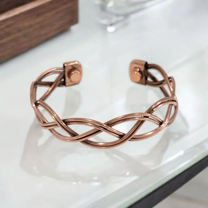Premium Copper Magnetic Bracelet- Celestial Weave