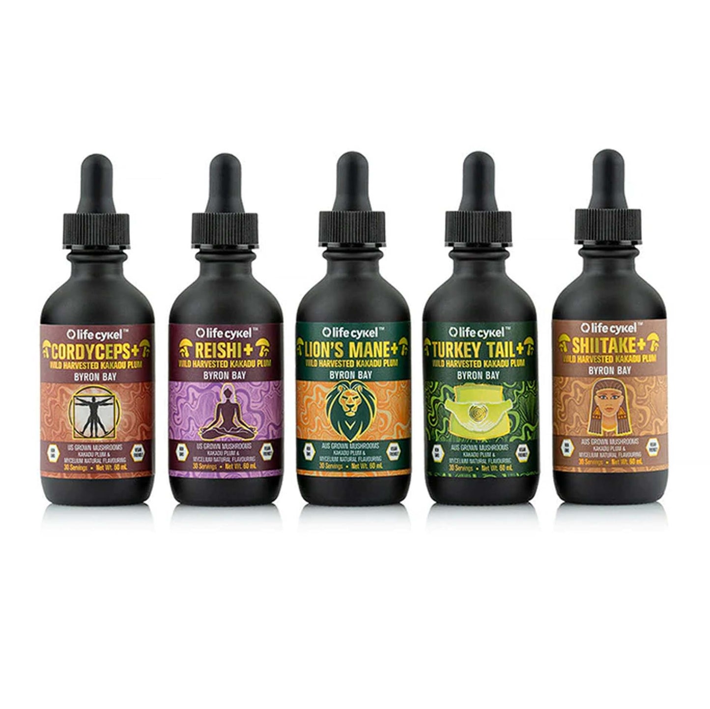 LIFECYKEL Biohacker Set of 5 Liquid Extracts - Original