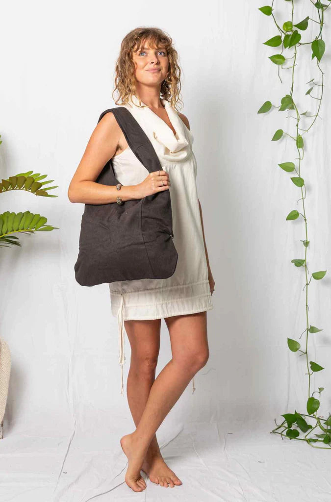 Feather Tote Bag Charcoal