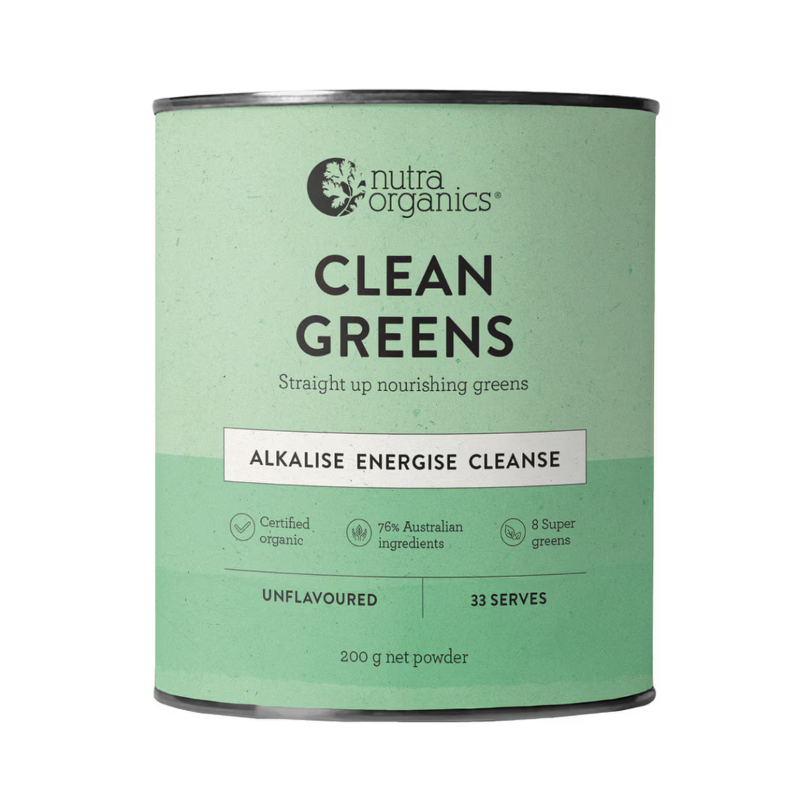 Nutra Organics Clean Greens 200g