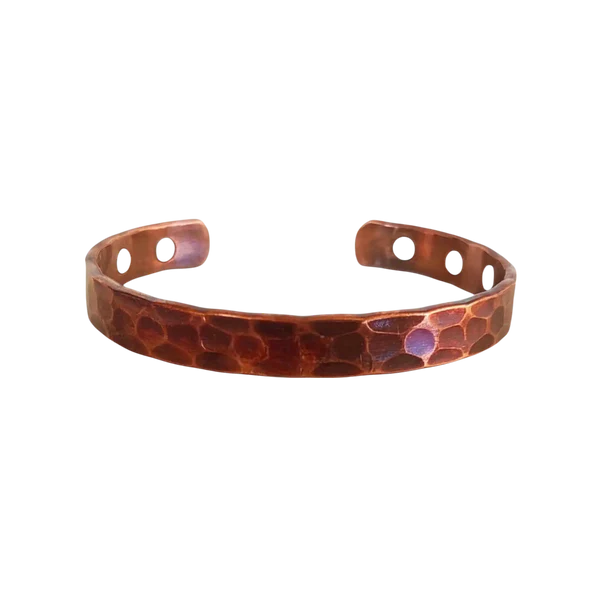 Dark Hammered - Unisex Design - Premium Copper Magnetic Bracelet