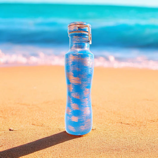Blue Aura 800ml - Premium Copper Bottle
