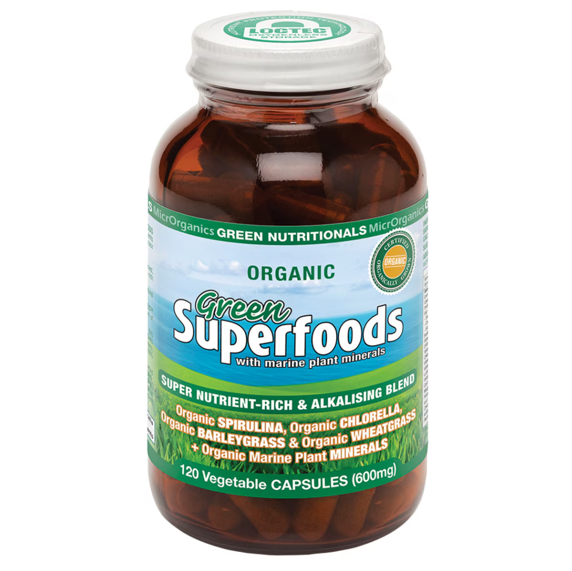 Green Nutritionals Green Superfoods 600mg 120vc