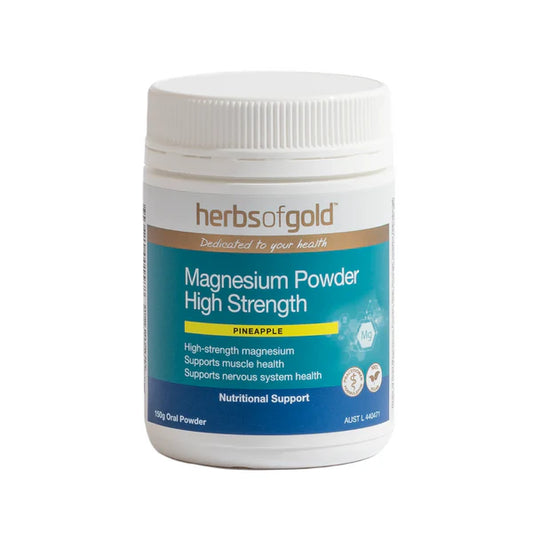 Magnesium Powder High Strength by Herbs of Gold - 300g