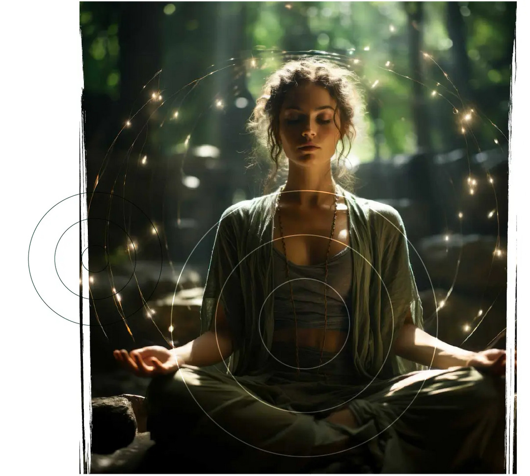 Woman meditating peacefully — PEMF Therapy at Natural Miracles, Bendigo